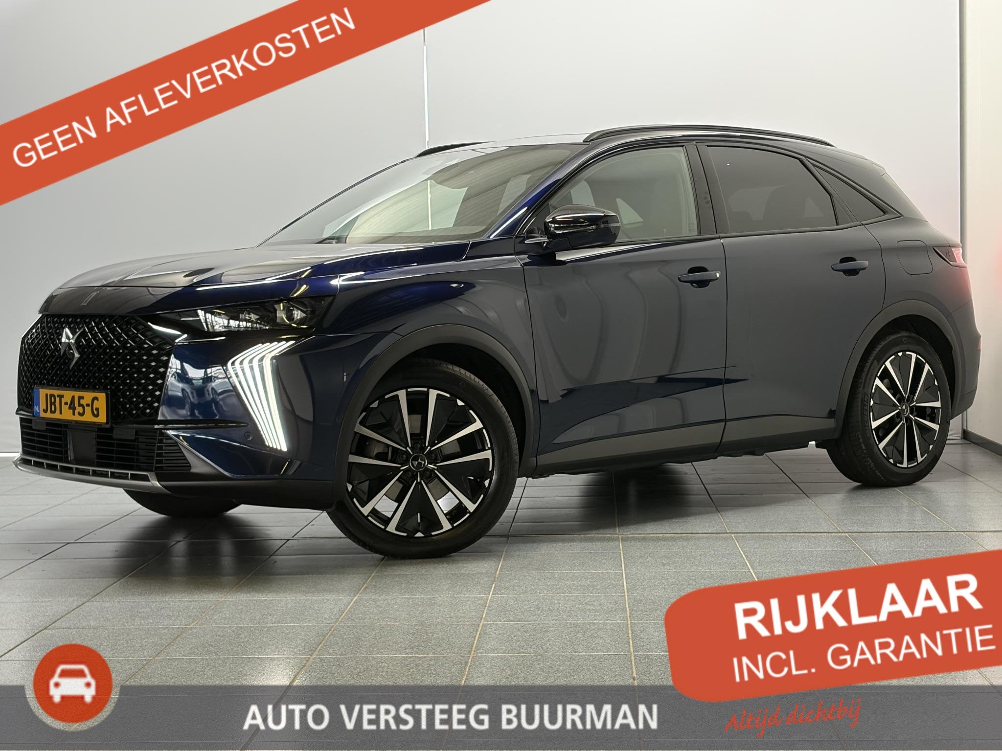 DS 7 1.6 PHEV 300 4x4 Pallas Panoramadak, Elektrische Achter, Auto's, DS, Automaat, 12 maanden, 14 kWh, Gebruikt