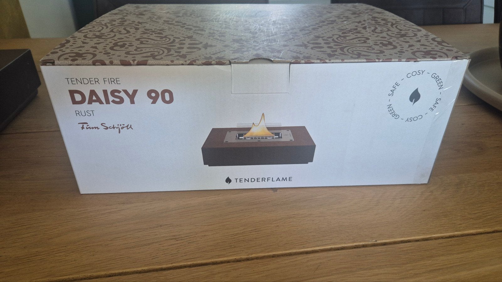 Nieuwe Tenderflame Daisy 90 Rust Mgo - Tafelhaard, Ophalen of Verzenden, Nieuw, Vrijstaande haard, Overige soorten