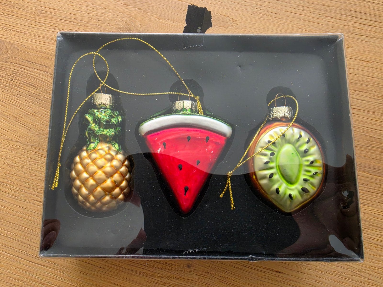 Kerstballen ananas meloen avocado, Ophalen of Verzenden