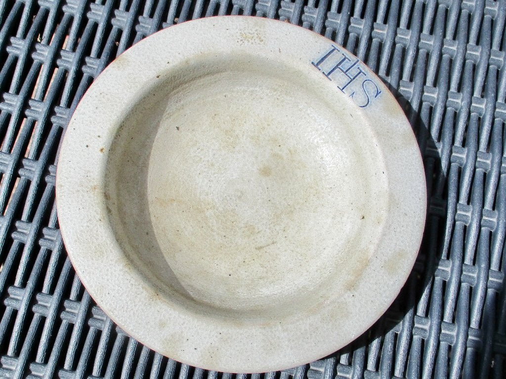 Zoutglazuur schaaltje bodemvondst keulse pot glazuur IHS, Antiek en Kunst, Ophalen of Verzenden