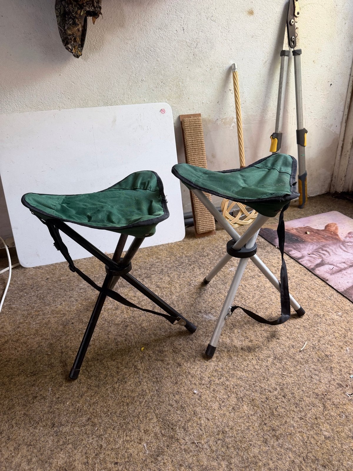 2 uitklapbare campingstoeltjes - handig en compact, Caravans en Kamperen, Ophalen, Gebruikt, Campingstoel