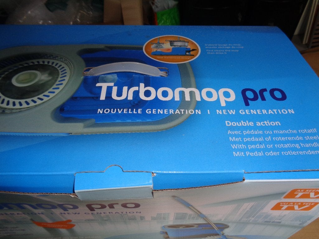 vloermop nieuwe in doos, Ophalen