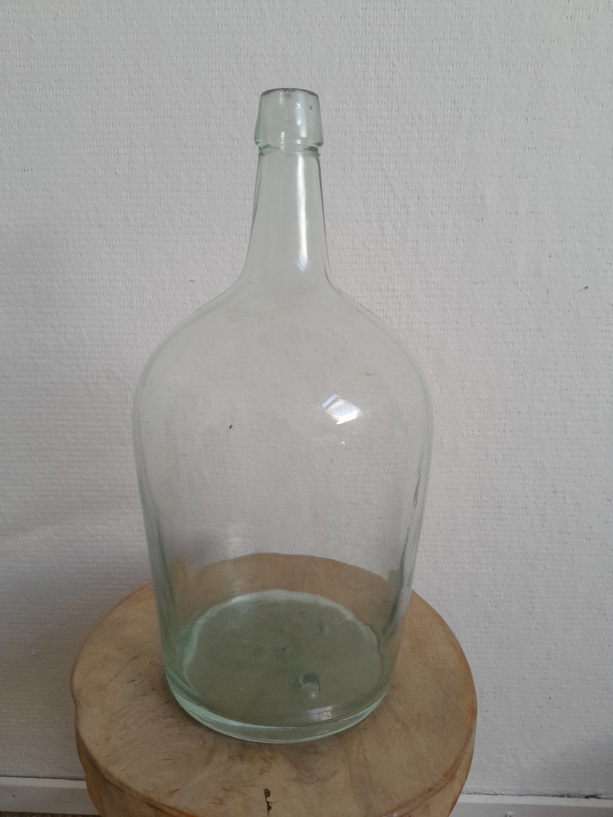 Grote glazen fles / mandfles / demijohn, Ophalen