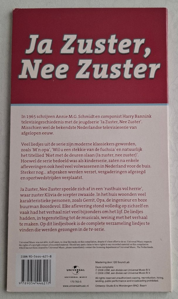 Ja Zuster, Nee Zuster 4CD Luisterboek - Krasvrij, Boeken, Luisterboeken, Annie M.G. Schmidt, Cd, Ophalen of Verzenden, Volwassene