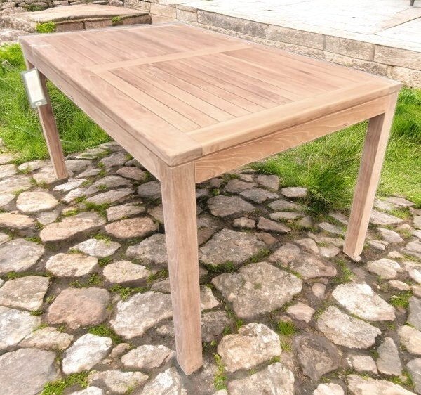 JAVA tafel TULSA, Ophalen, Nieuw, Rechthoekig, Teakhout