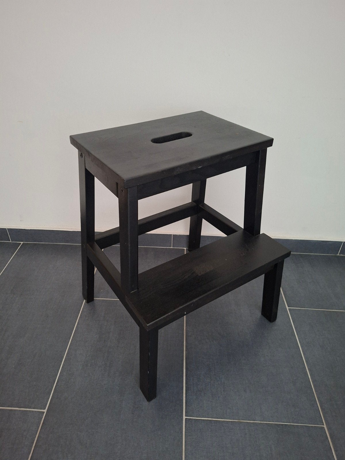 IKEA BEKVÄM opstapkruk – zwart, Ophalen, Hout