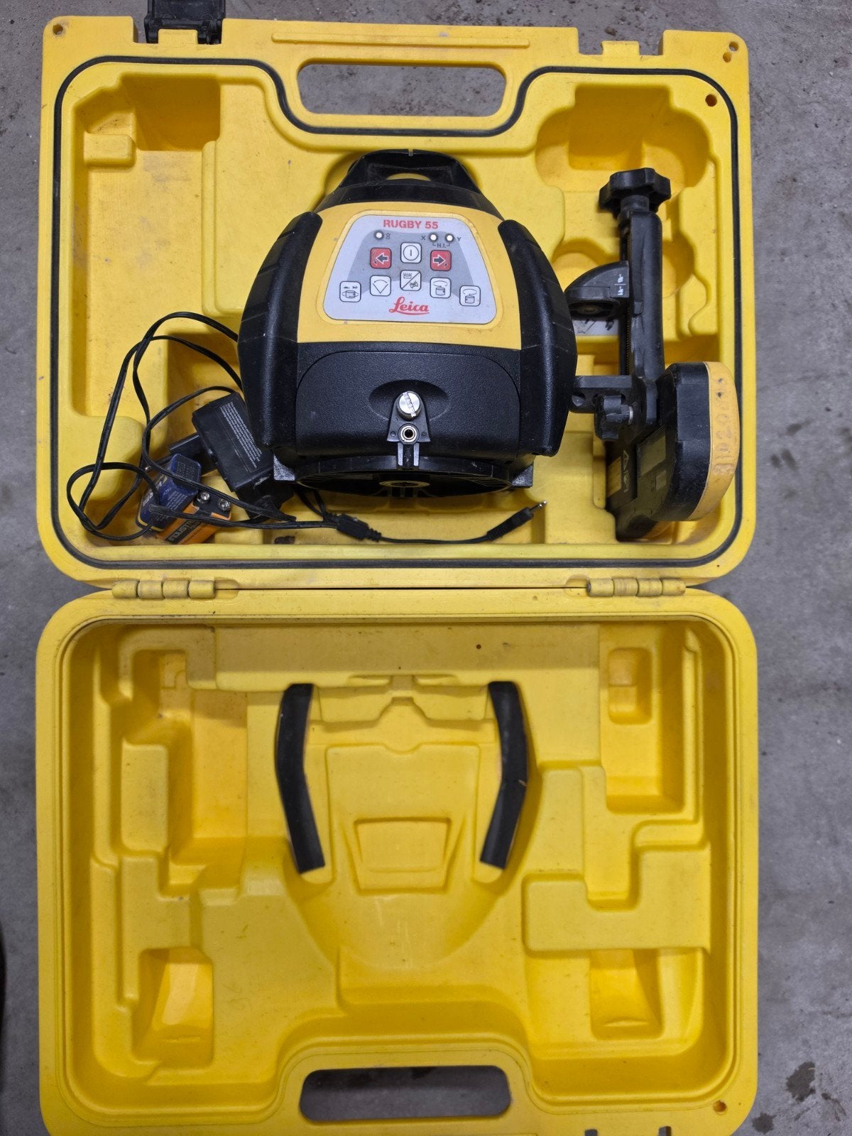 Leica Rugby 55 Laserwaterpas - Gebruikt maar Goed, Ophalen of Verzenden, Gebruikt, Afstand