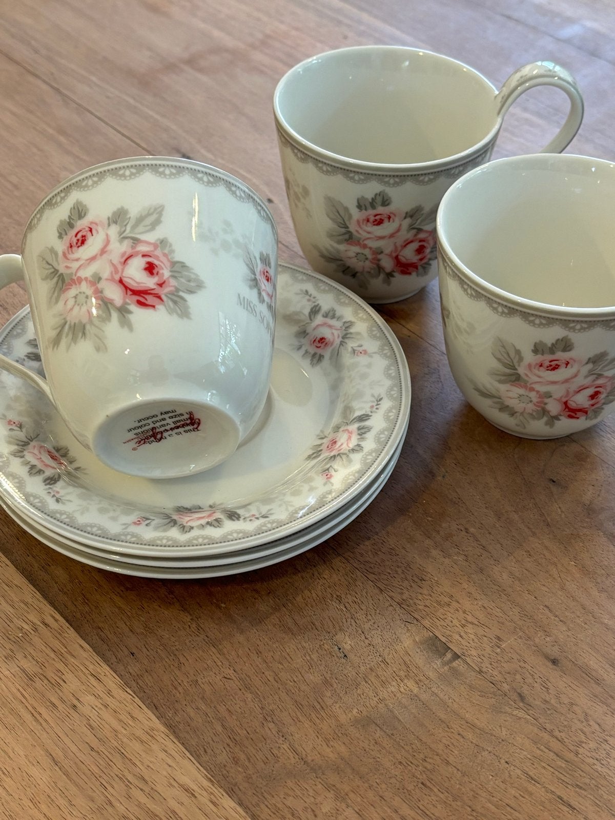 3 Greengate kop en schotels - Zo goed als nieuw, Ophalen, Overige merken, Zo goed als nieuw, Overige stijlen