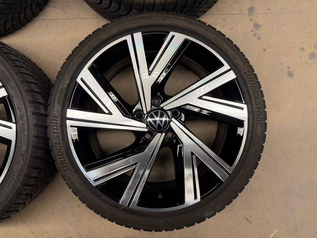 18 inch Volkswagen Bergamo velgen met banden GOLF 7 8 GTE, 18 inch, Gebruikt, Banden en Velgen, Personenwagen