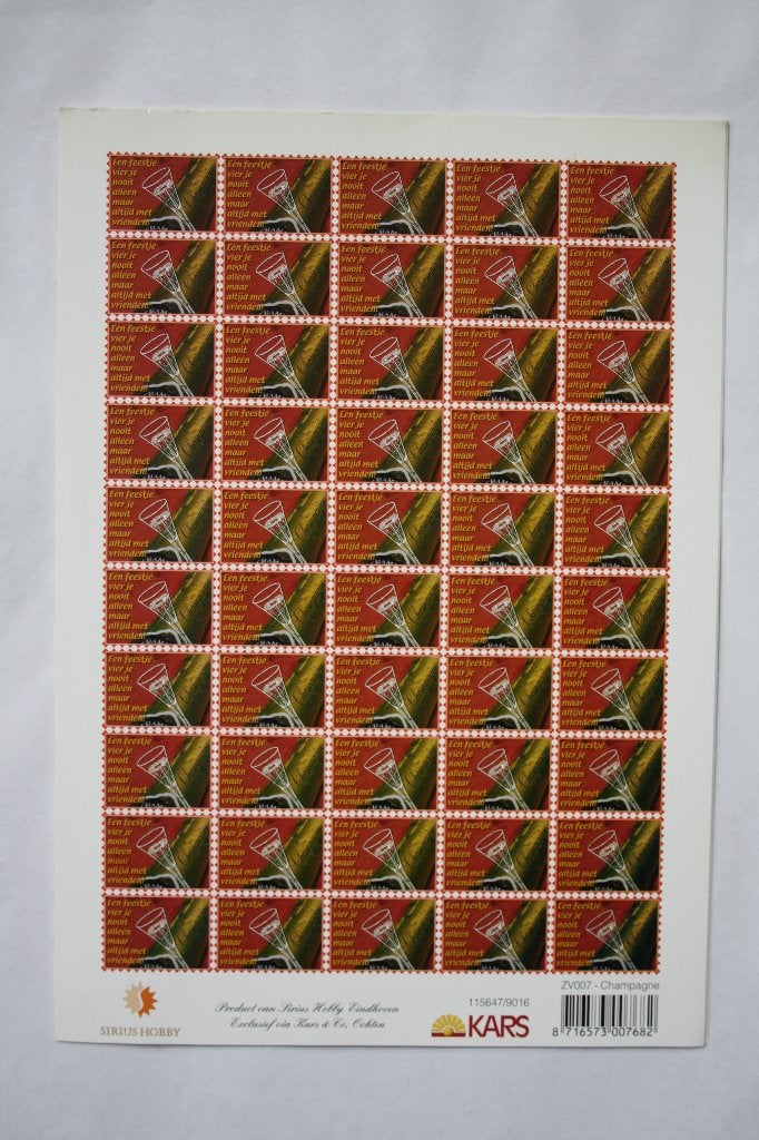8 stuks Knipvellen Champagne 7112, Hobby en Vrije tijd, Kaarten | Zelf maken, Ophalen of Verzenden, Nieuw, Overige thema's, Knipvel