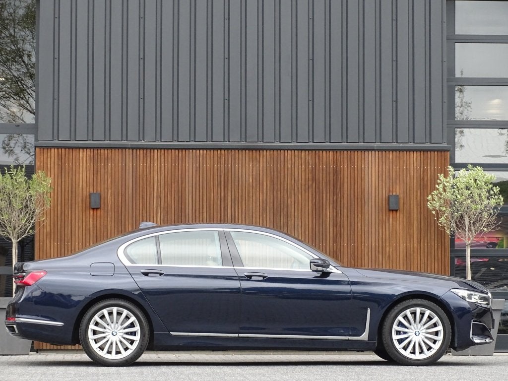 BMW 7 Serie 745e 394PK / M-Individual / ACC / Softclose / La, Gebruikt, Euro 6, Blauw, Leder