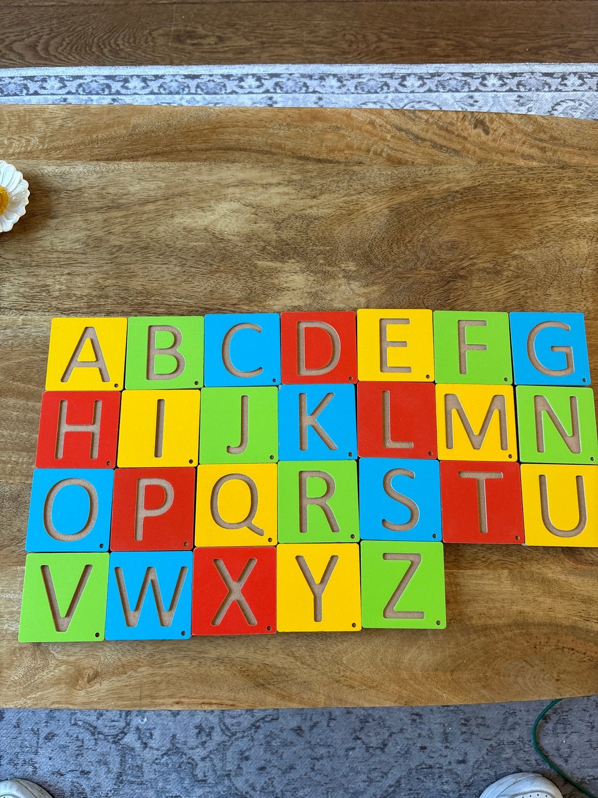 Houten Alfabet Puzzel - Educatief Speelgoed, Ophalen of Verzenden, Gebruikt, Puzzelen