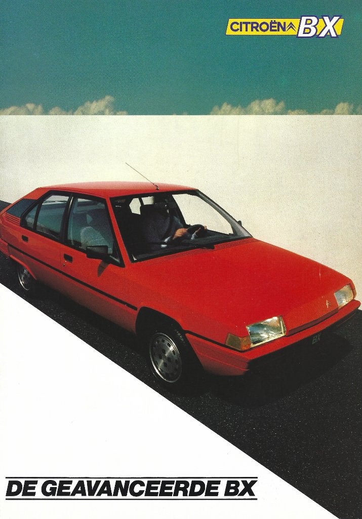Folder Citroen BX 1983, Ophalen of Verzenden, Gelezen, Citroën