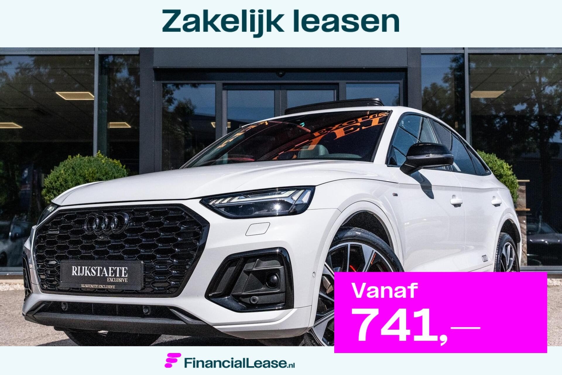 Audi Q5 Sportback 40 TDI S-Line|PANO|MATRIX|B&O|ACC|MASSAGE, Automaat, 1800 kg, Gebruikt, 4 cilinders