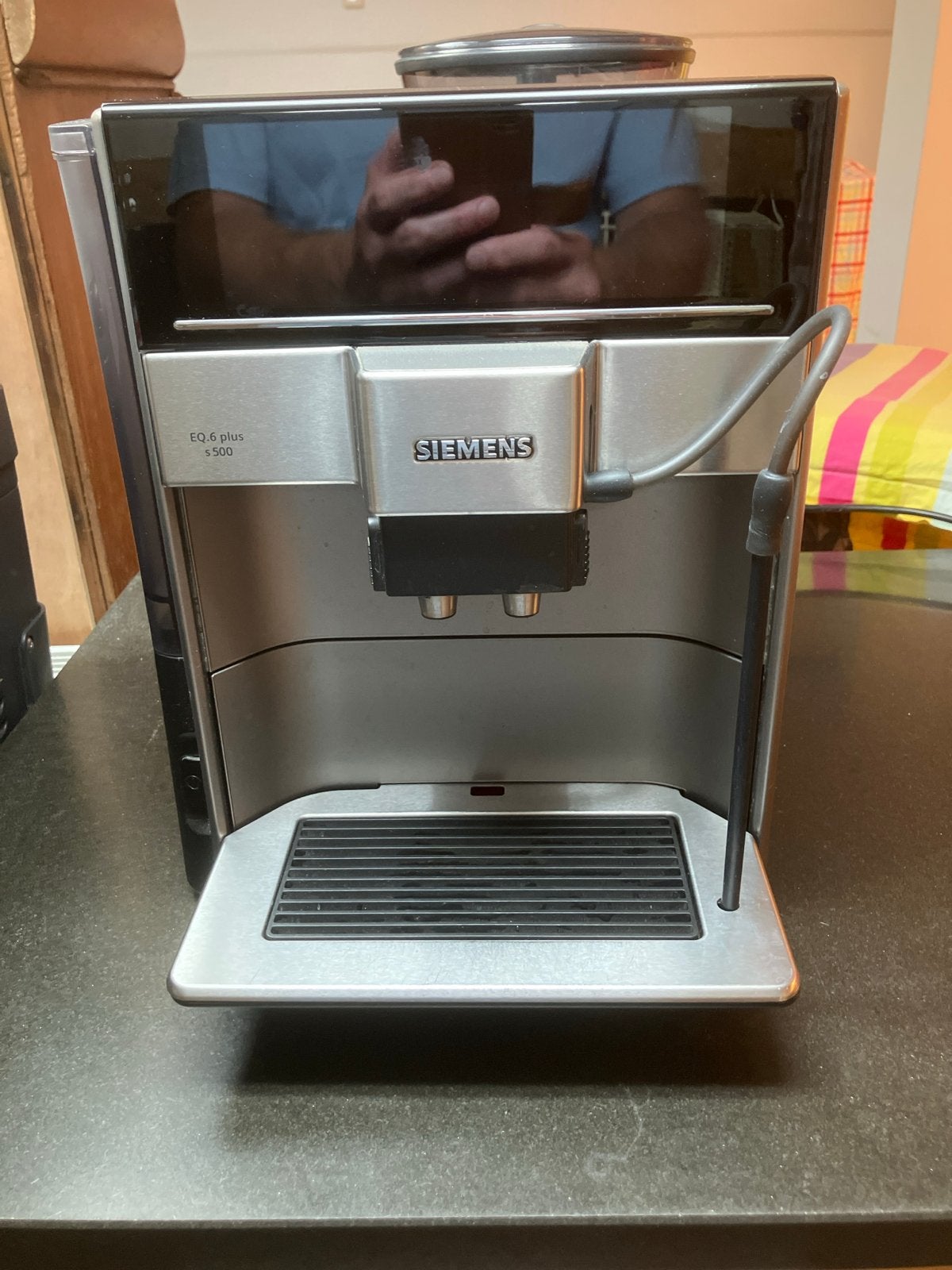 Siemens EQ.6 plus s500 koffiemachine - goed onderhouden, Witgoed en Apparatuur, Koffiezetapparaten, Ophalen, Gebruikt, Koffiemachine