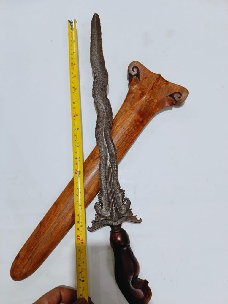 Antieke Keris Condhong Campur 7 Luk Keleng Majapahit SVE83, Antiek en Kunst, Verzenden