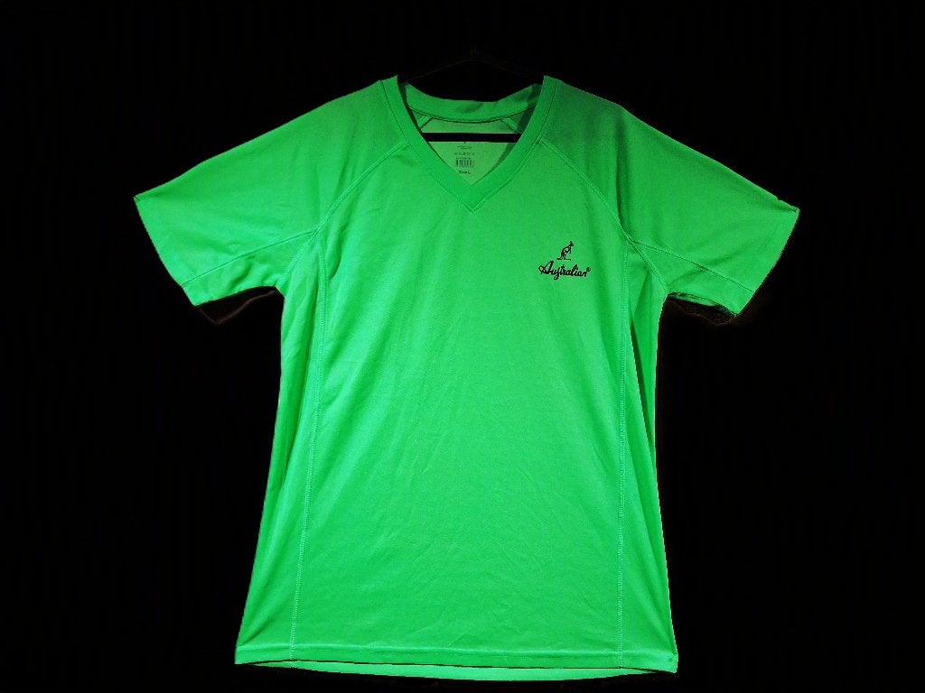Neon groen sportshirt L Australian, Kleding | Heren, Verzenden, Zo goed als nieuw, Maat 52/54 (L), Groen