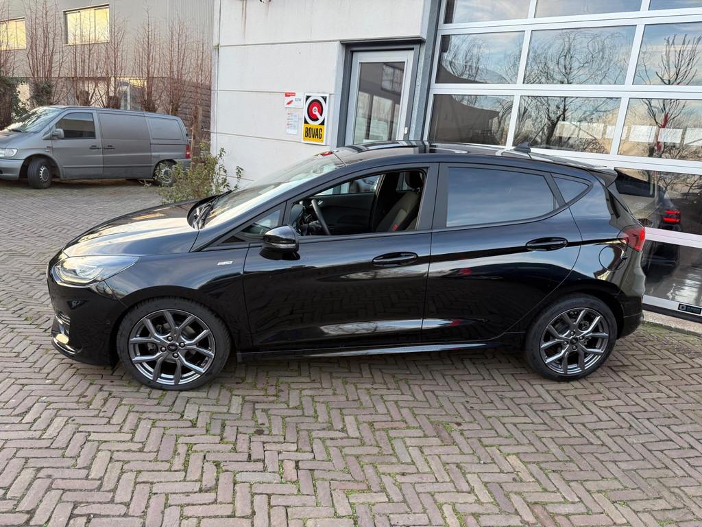 Ford FIESTA 1.0 EcoBoost Hybrid ST-Line X | Virtual cockpit, Zwart, Bedrijf, 19 km/l, Hybride Elektrisch/Benzine