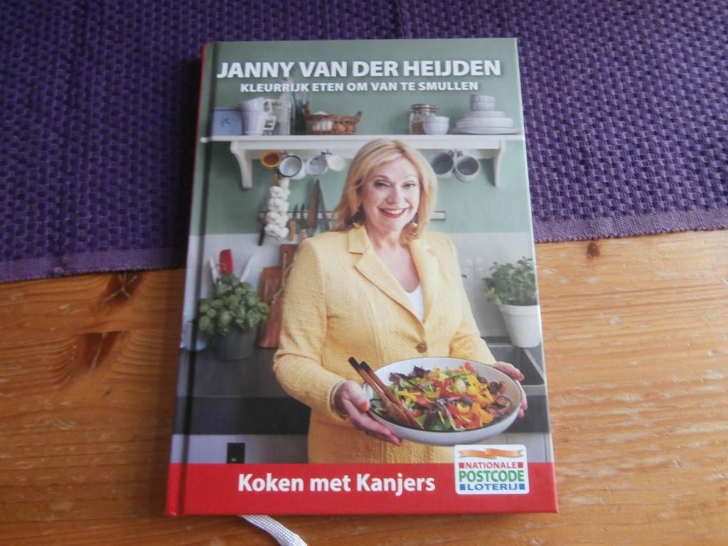 kookboek Janny vd Heijden koken met kanjers postcodeloterij, Ophalen of Verzenden, Zo goed als nieuw, Janny van der Heijden, Nederland en België