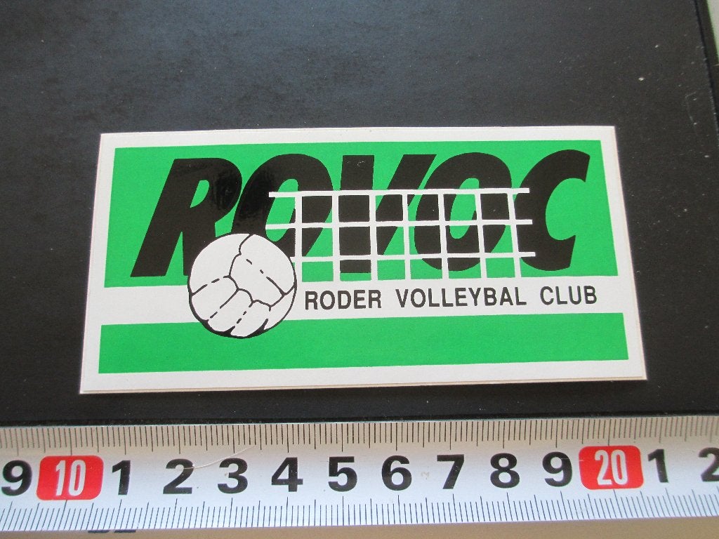 sticker ROVOC Roder Volleybal Club, Ophalen, Zo goed als nieuw
