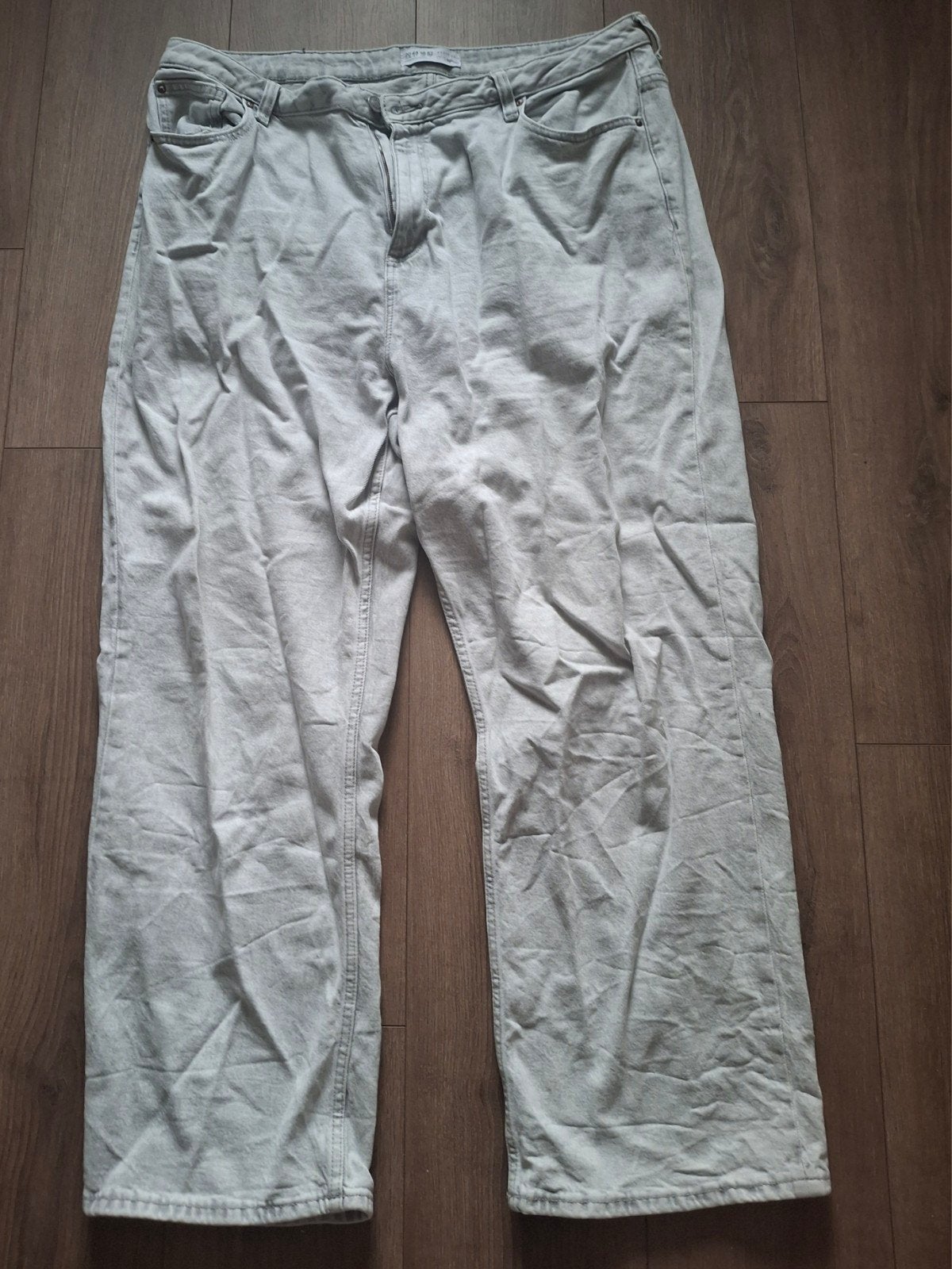 dames broek maat 48, Maat 46/48 (XL) of groter, Ophalen of Verzenden, Gedragen, Grijs