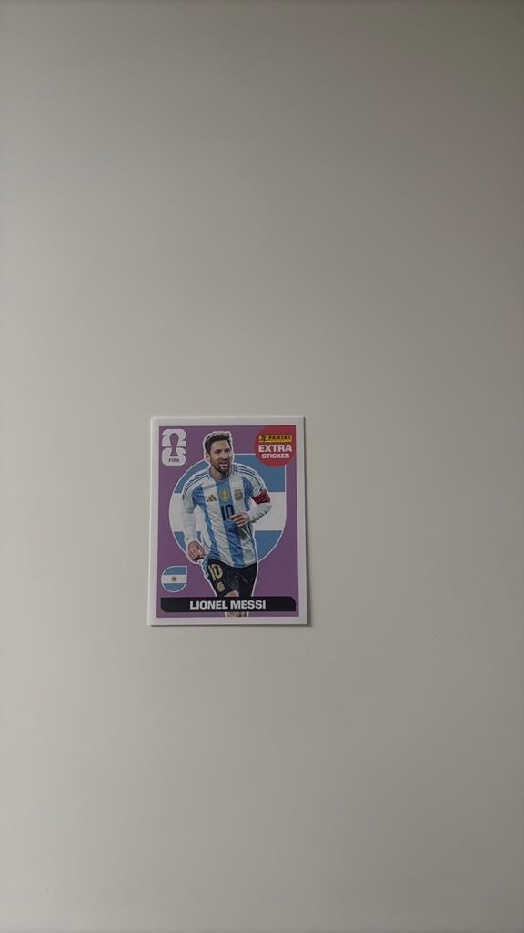 WK 2026 Messi Panini Extra Sticker Rare, Verzenden, Buitenland