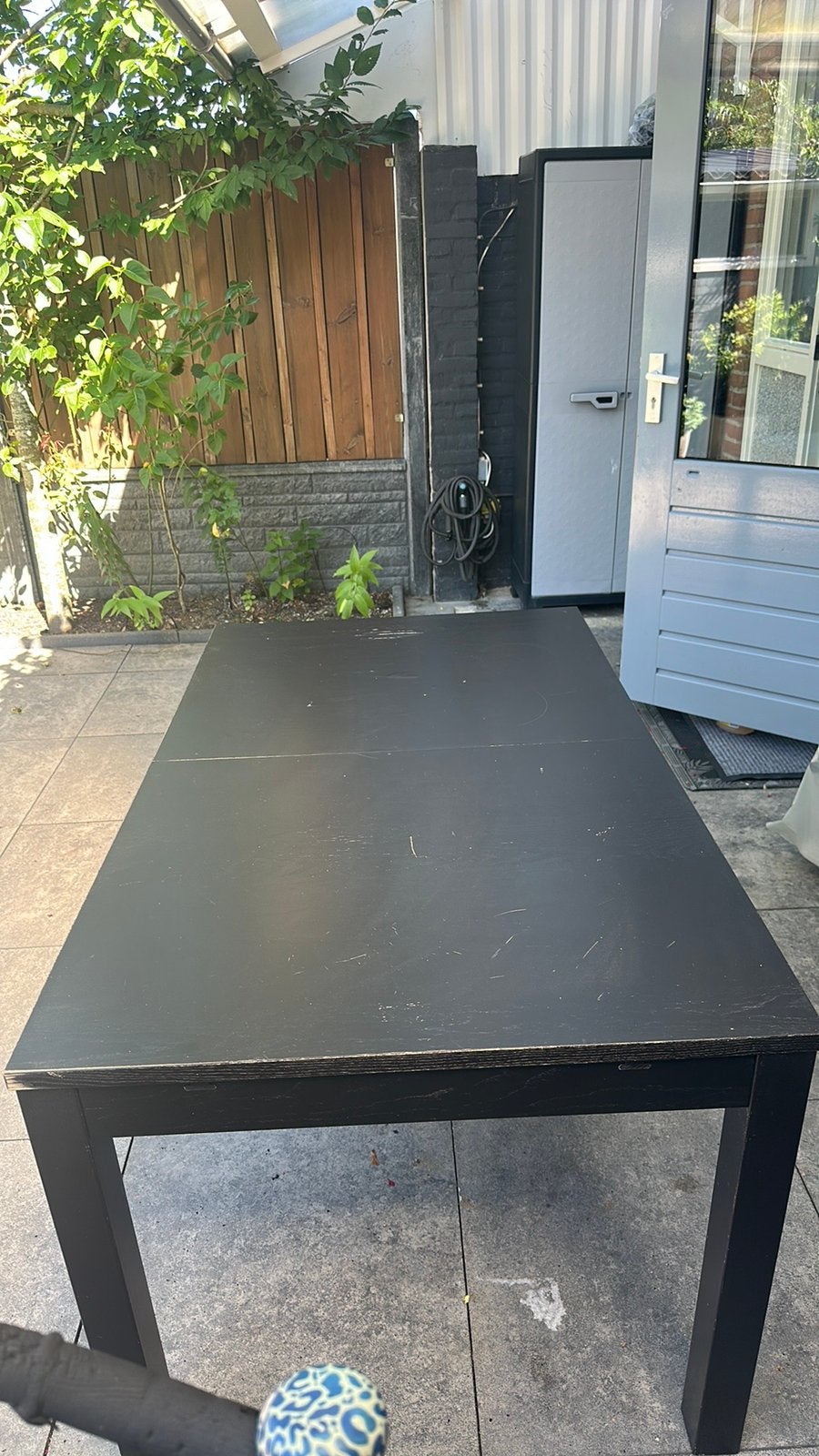 Eettafel, Huis en Inrichting, Tafels | Eettafels, Ophalen, Zo goed als nieuw, Rechthoekig, 50 tot 100 cm