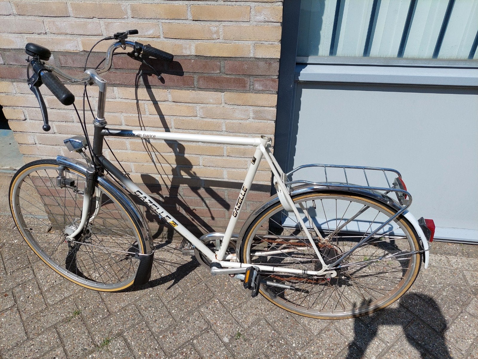 Gazelle tour de france retro fiets frame gebroken, Ophalen, Jaren '60 of nieuwer, 59 cm of meer, Gazelle