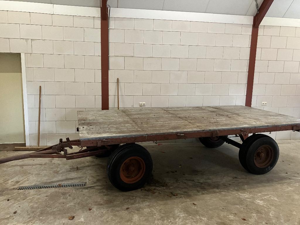 Platte wagen, Doe-het-zelf en Verbouw, Transportwagens, 100 liter of meer, Ophalen, Gebruikt, Transportkar