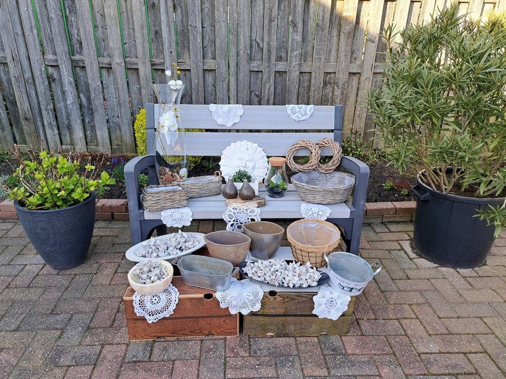 Pakket partij brocante rotan woonaccessoires woondecoratie, Ophalen of Verzenden, Gebruikt