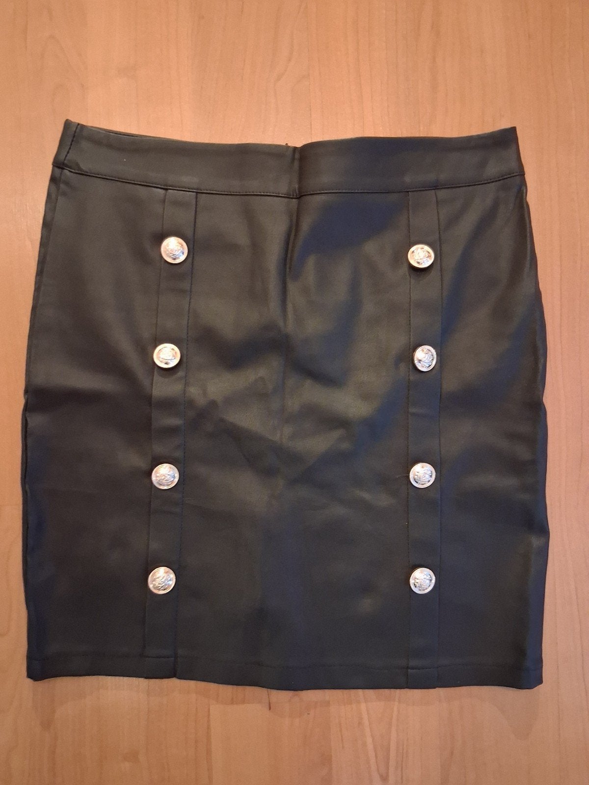 Nieuw zwart goud Cherry Koko leer rokje M, Kleding | Dames, Ophalen of Verzenden, Nieuw, Zwart, Boven de knie