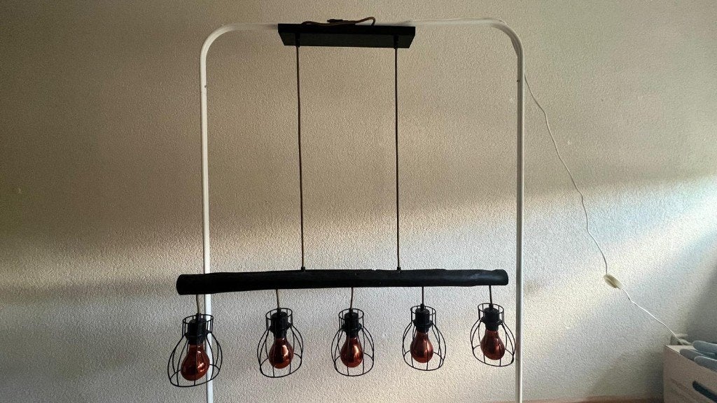 hang lamp, Zo goed als nieuw, Modern, Hout, E27 (groot)