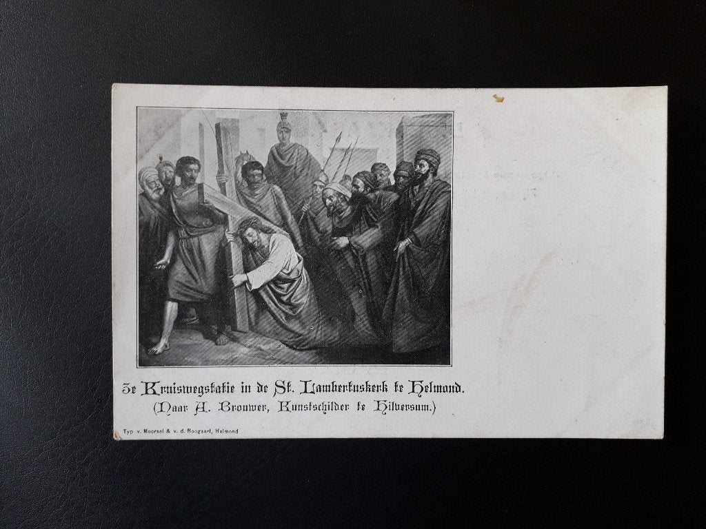 Helmond ruim 100 jaar oude ansichten Lambertuskerk 12x, Ophalen, Voor 1920, Ongelopen, Noord-Brabant