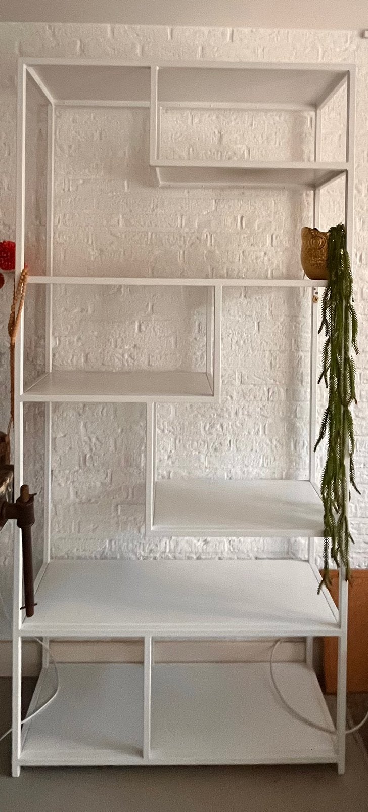 Open witte vakkenkast, Met plank(en), 200 cm of meer, Zo goed als nieuw, Metaal