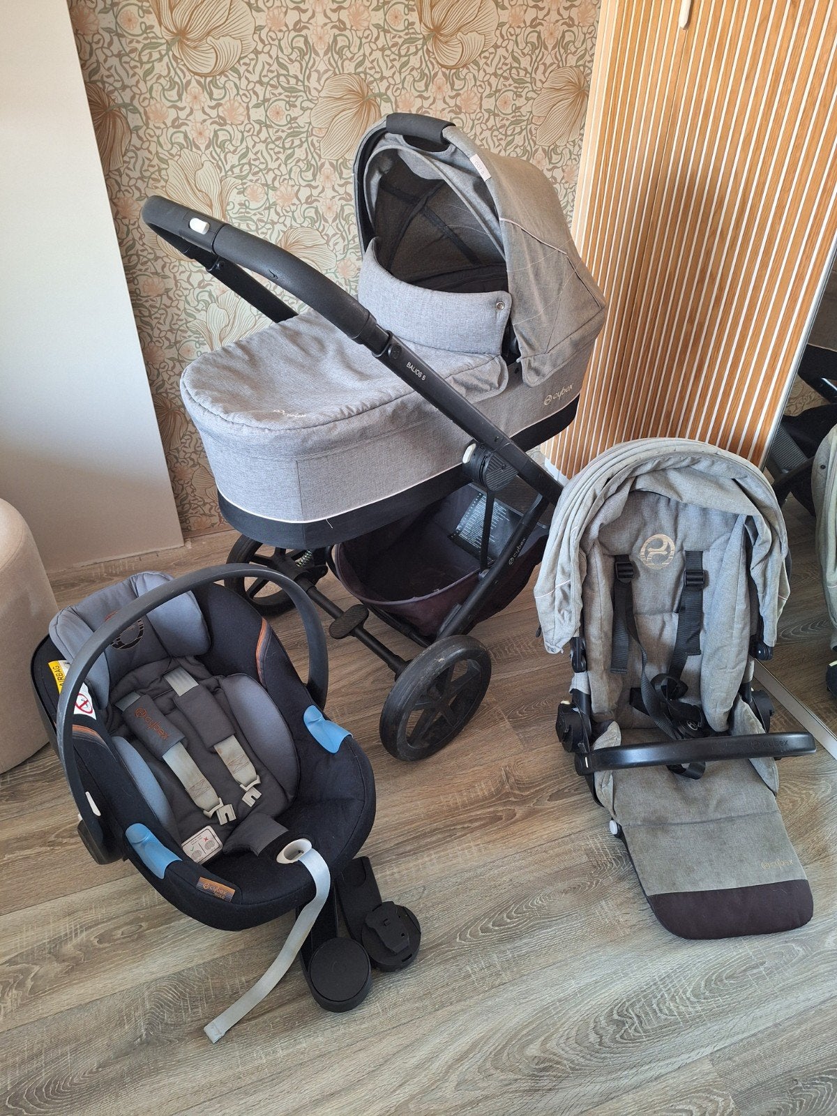 Cybex Balios S Combiwagen met autostoeltje en reiswieg, Gebruikt, Combiwagen, Met autostoeltje, Ophalen