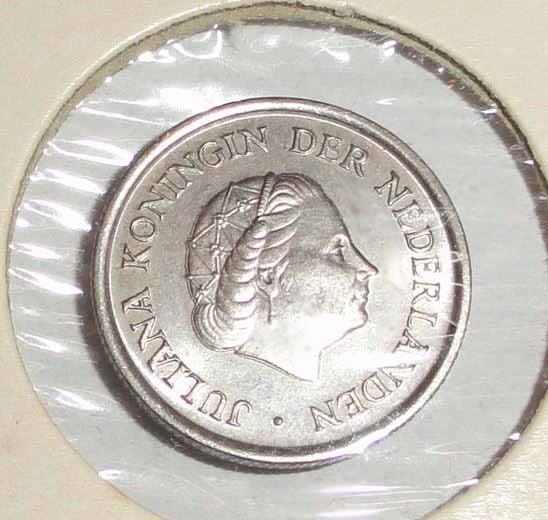 Munt misslag kwartje 1980, Postzegels en Munten, Munten | Nederland, Verzenden, Koningin Juliana, 25 cent, Losse munt