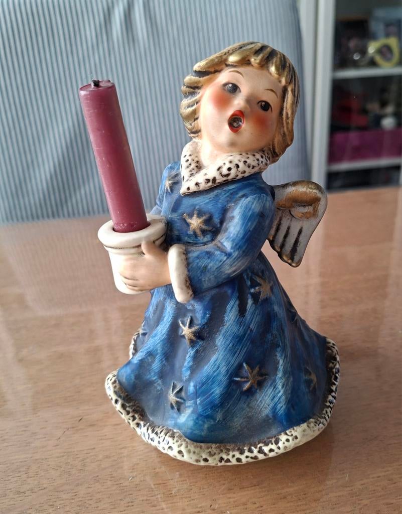 Hummel  Goebel engel blauw muziekdoos 1966, Ophalen, Zo goed als nieuw, Hummel