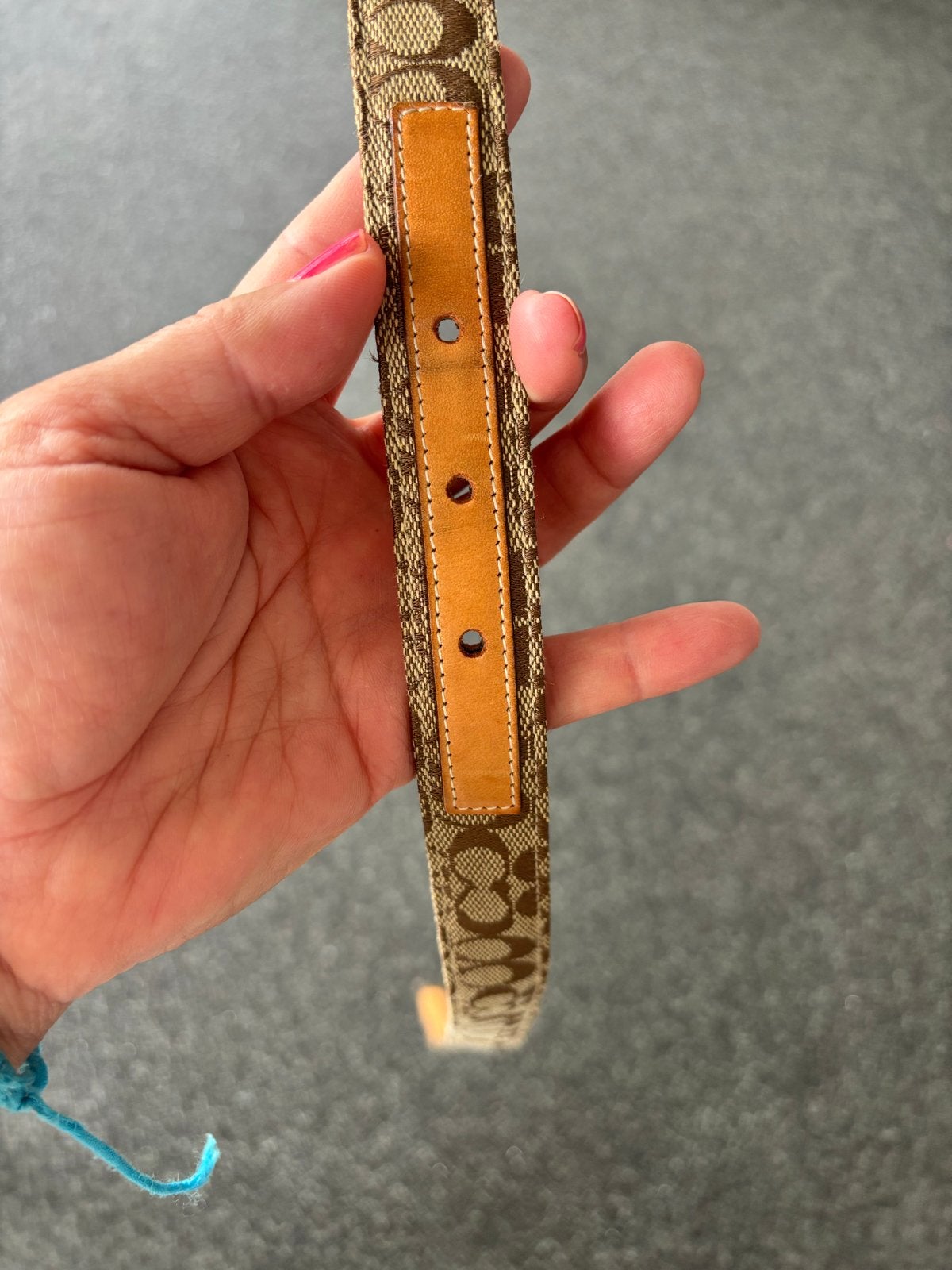 Originele Coach riem met monogram, maat M/L, Kleding | Dames, Minder dan 3 cm, Echt leder, Heupriem, Ophalen of Verzenden