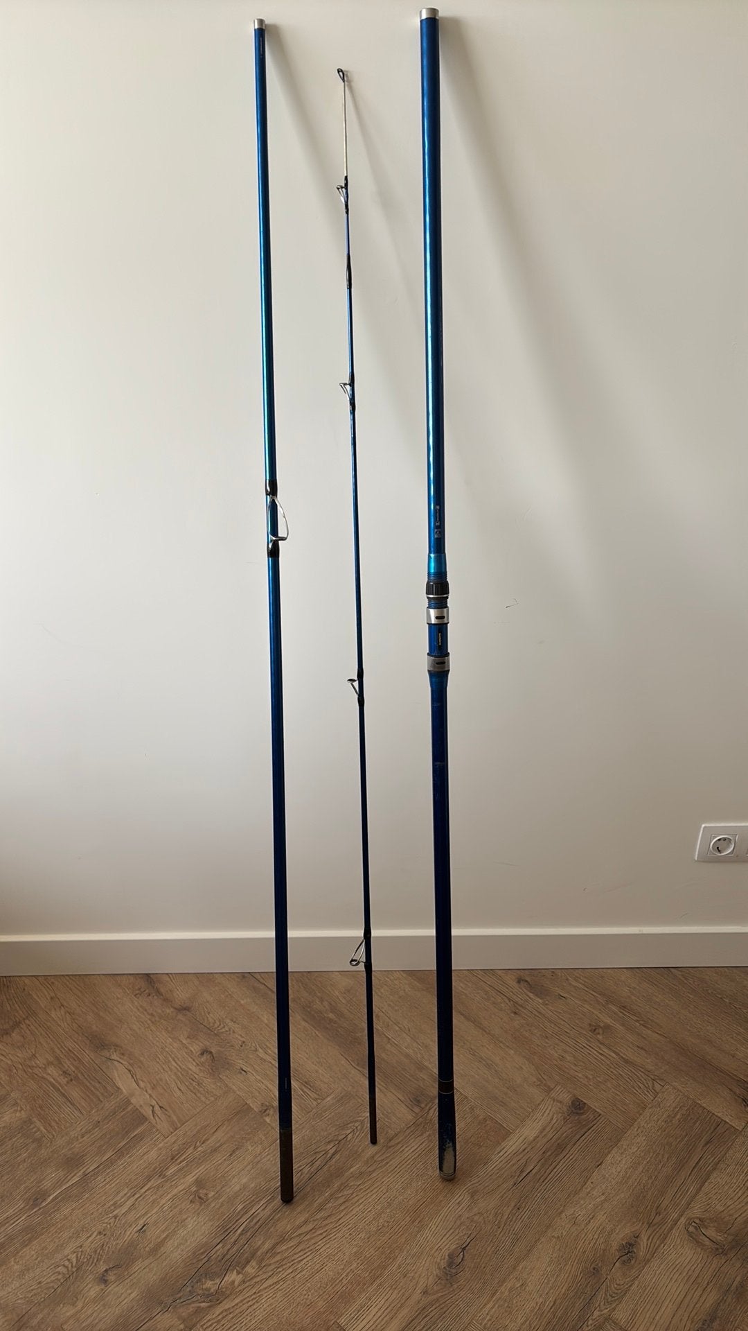 Shimano super aero technium 450 BXH strandhengel, Watersport en Boten, Hengelsport | Zeevissen, Ophalen, Gebruikt, Werphengel