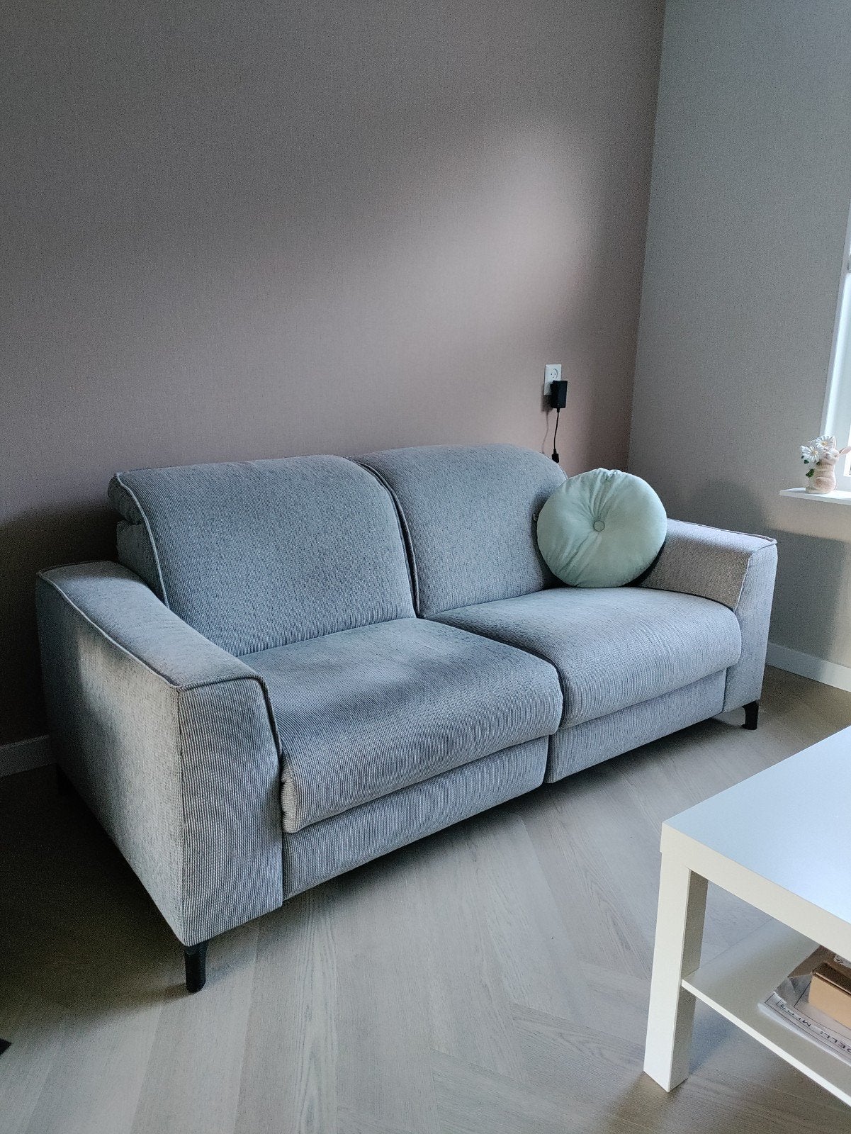 Bank met elektrisch element, Huis en Inrichting, Banken | Bankstellen, Ophalen of Verzenden, Gebruikt, 75 tot 100 cm