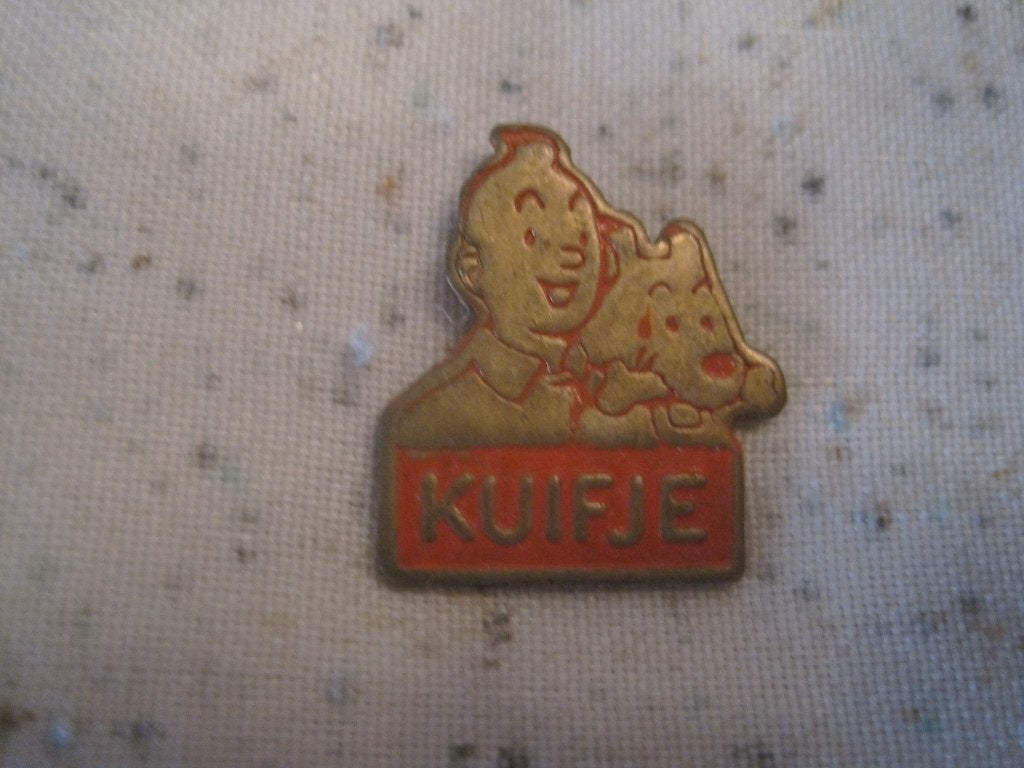 kuifje, Ophalen of Verzenden, Gebruikt, Transport, Speldje of Pin