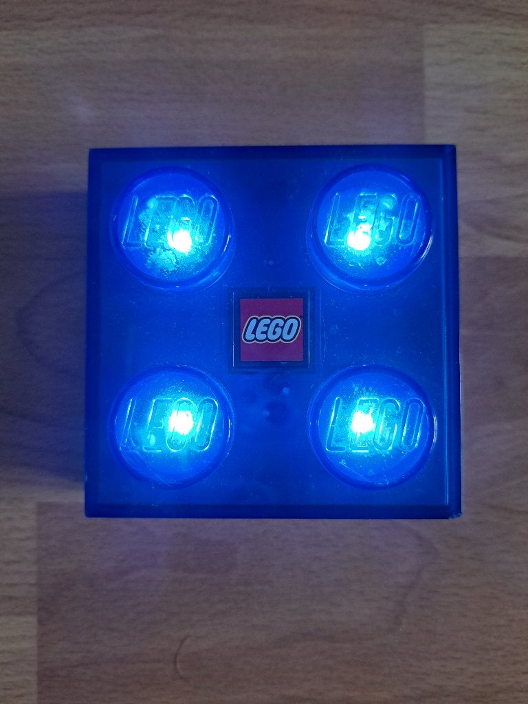 blauw lego lampje, Ophalen, Overige merken, Zo goed als nieuw, Draadloos