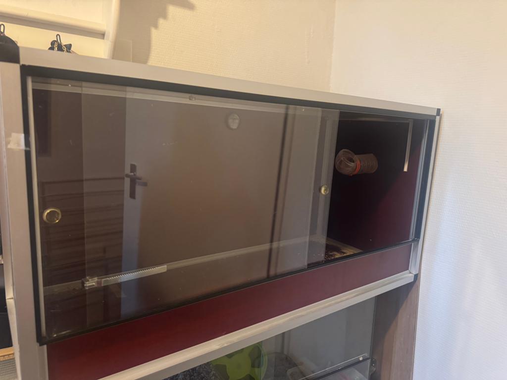 mooi groot terrarium met schuifdeuren gebruikt voor hamster, Ophalen, Overige typen, 60 tot 90 cm, Hamster