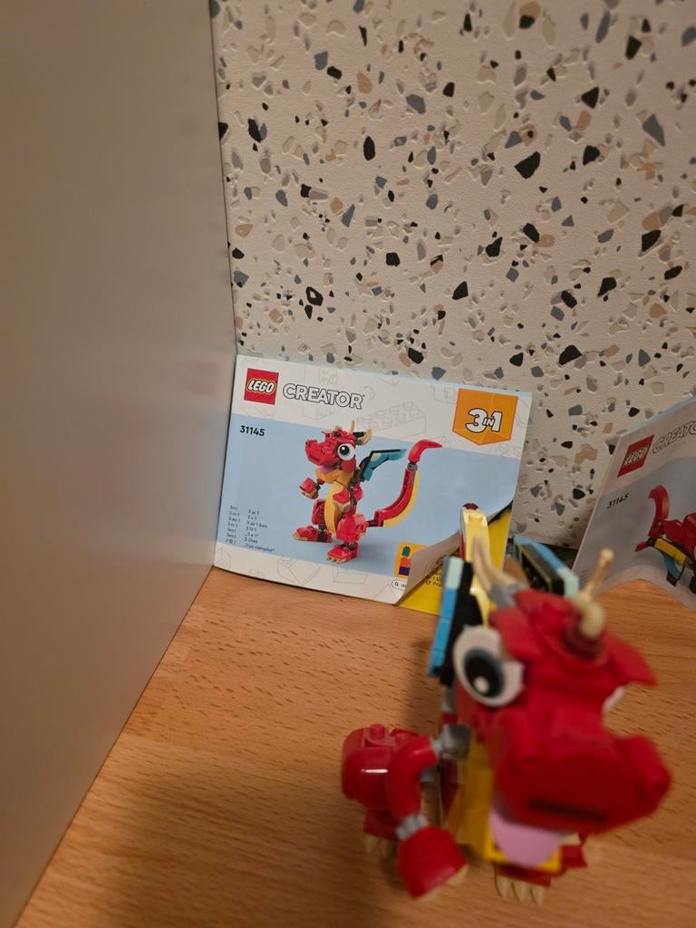 LEGO Creator 31145 – Rode Draak (3-in-1), Kinderen en Baby's, Speelgoed | Duplo en Lego, Ophalen, Gebruikt, Lego, Compleet