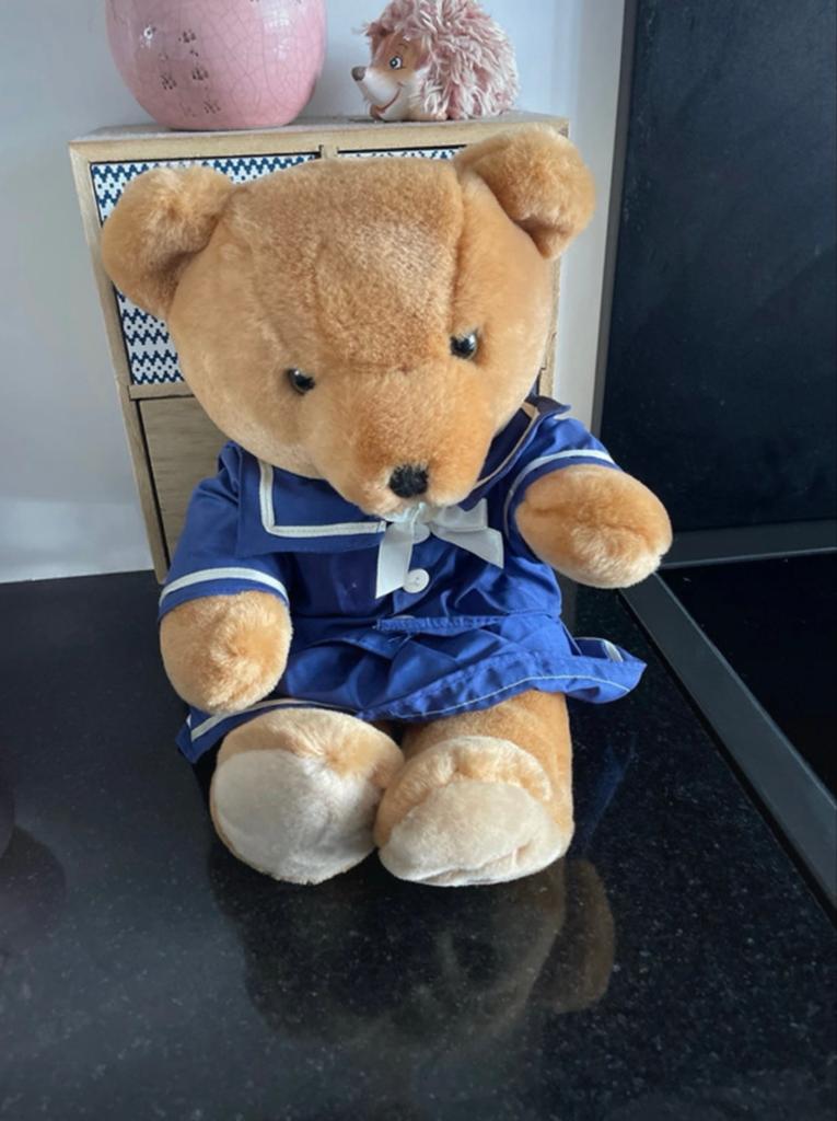 Schattige teddybeer in matrozenpakje - De Bijenkorf, Overige merken, Overige karakters, Beer, Ophalen of Verzenden