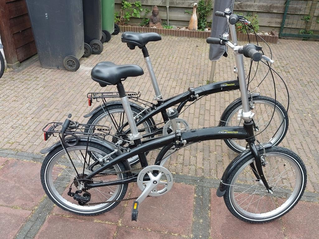 Zgan set vouwfietsen, zwart, merk cycle master., Ophalen, Zo goed als nieuw