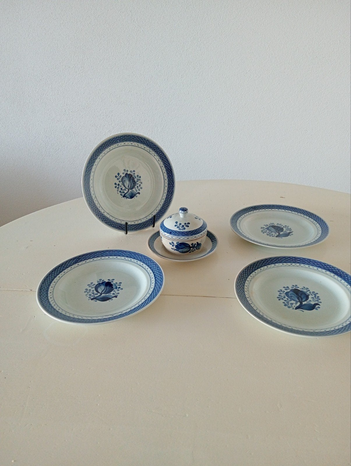Vintage Royal Copenhagen Fajance "Blue Line" Servies, Ophalen of Verzenden