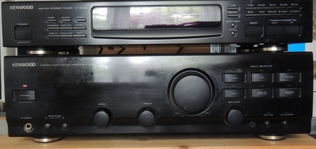 GRATIS Kenwood versterker plus tuner GRATIS, Ophalen, Gebruikt, Stereo, Overige merken