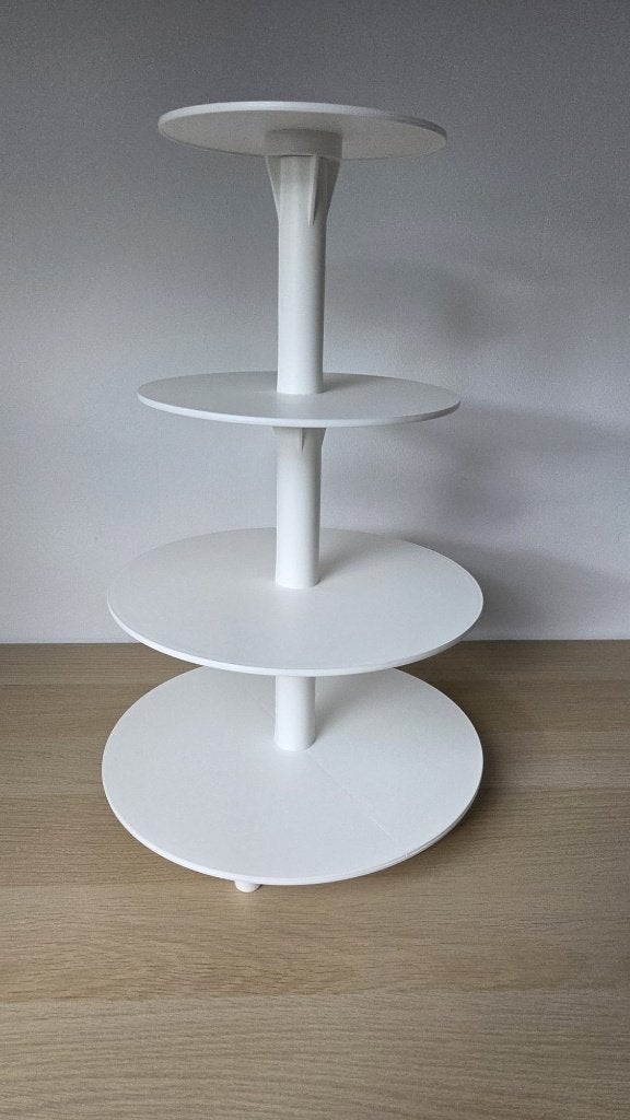 Taartstandaard/cupcake toren, Demontabel, Ophalen of Verzenden, Zo goed als nieuw, Taartplateau