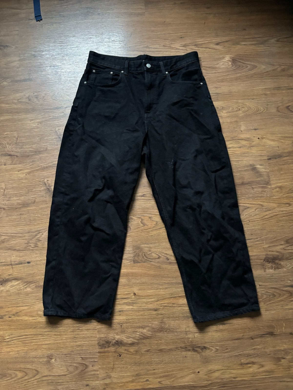 Zwarte Zara jeans baggy - Maat W31, Ophalen of Verzenden, Zo goed als nieuw, Zwart, W32 (confectie 46) of kleiner